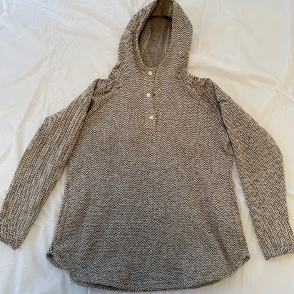 Women’s Columbia Hooded Chevron Pattern Fleece Sweater size 1X